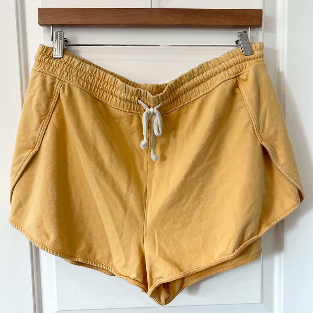 Aerie Yellow Drawstring Shorts | Size XL